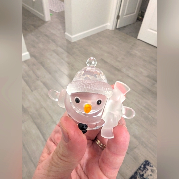 SWAROVSKI CRYSTAL SNOWMAN 250229 RETIRED RARE No Box - Picture 7 of 12